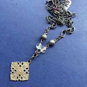 New repurposed religious medal necklace
